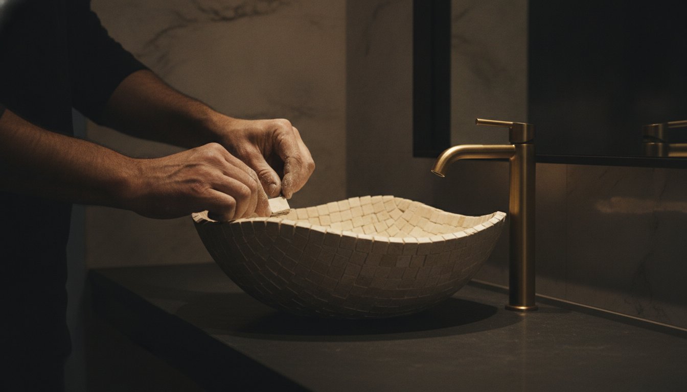 The Artisan Craft of the Custom Mosaic Tile Basin. A UK Guide.