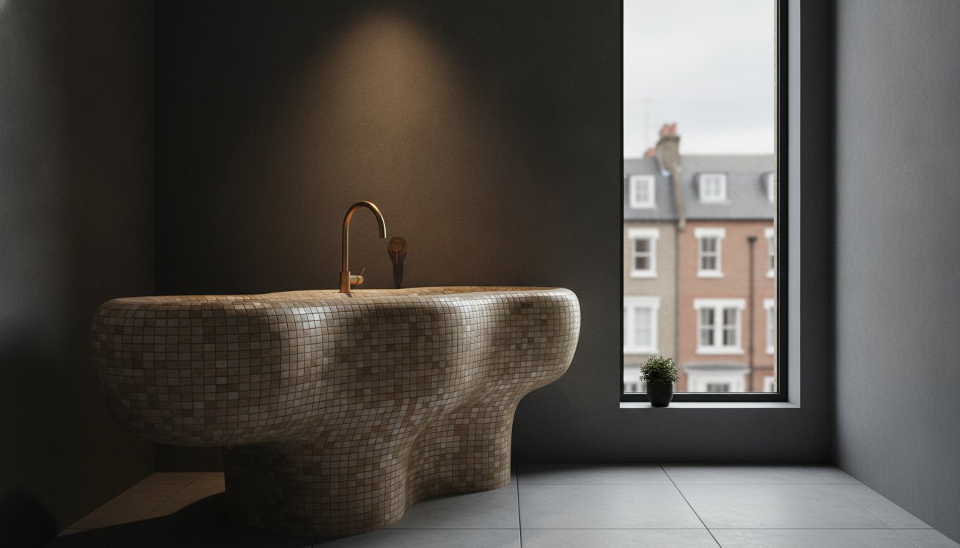 Bespoke Curved Tiled Basins: The Art of Organic Form in UK Interiors