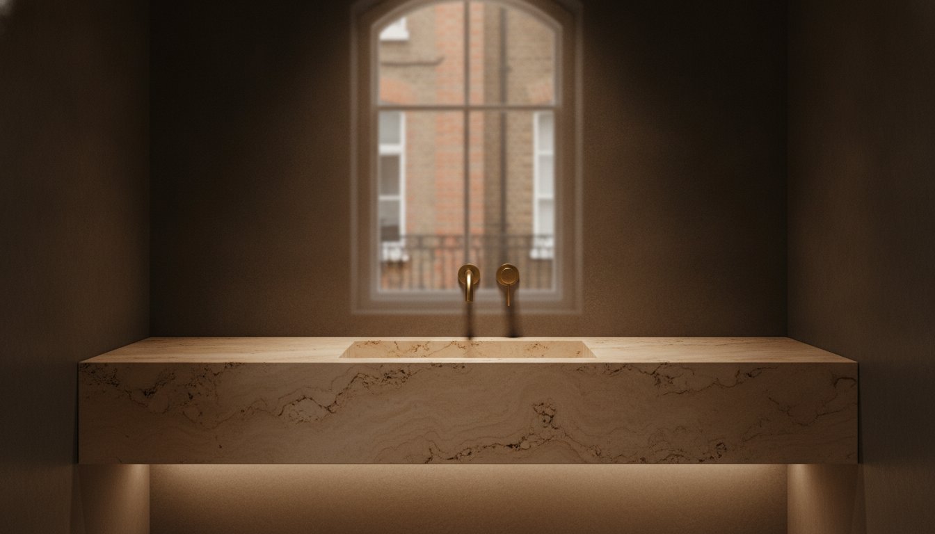 The Designer’s Resource for the Travertine Bathroom Vanity in the UK