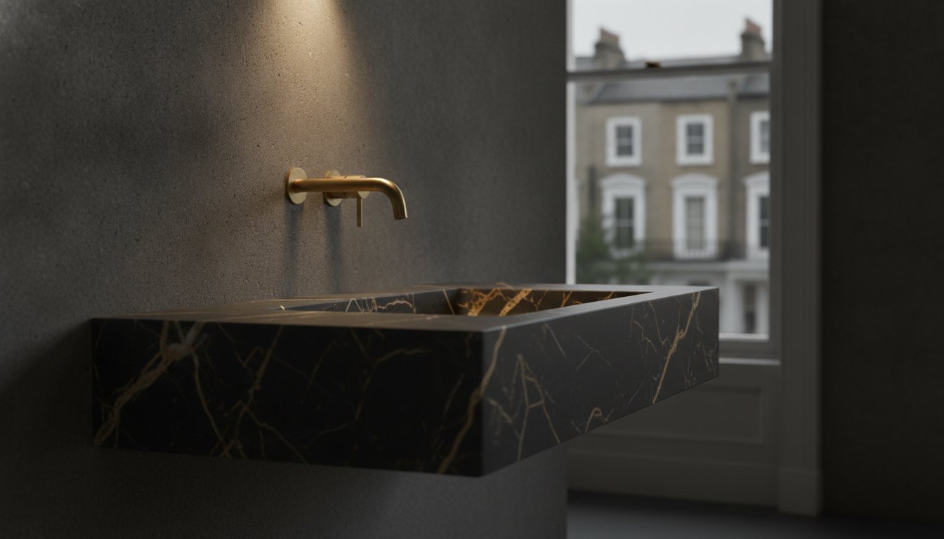 Bespoke Porcelain Vanity Tops. The Artisan Approach to Luxury Bathroom Surfaces.