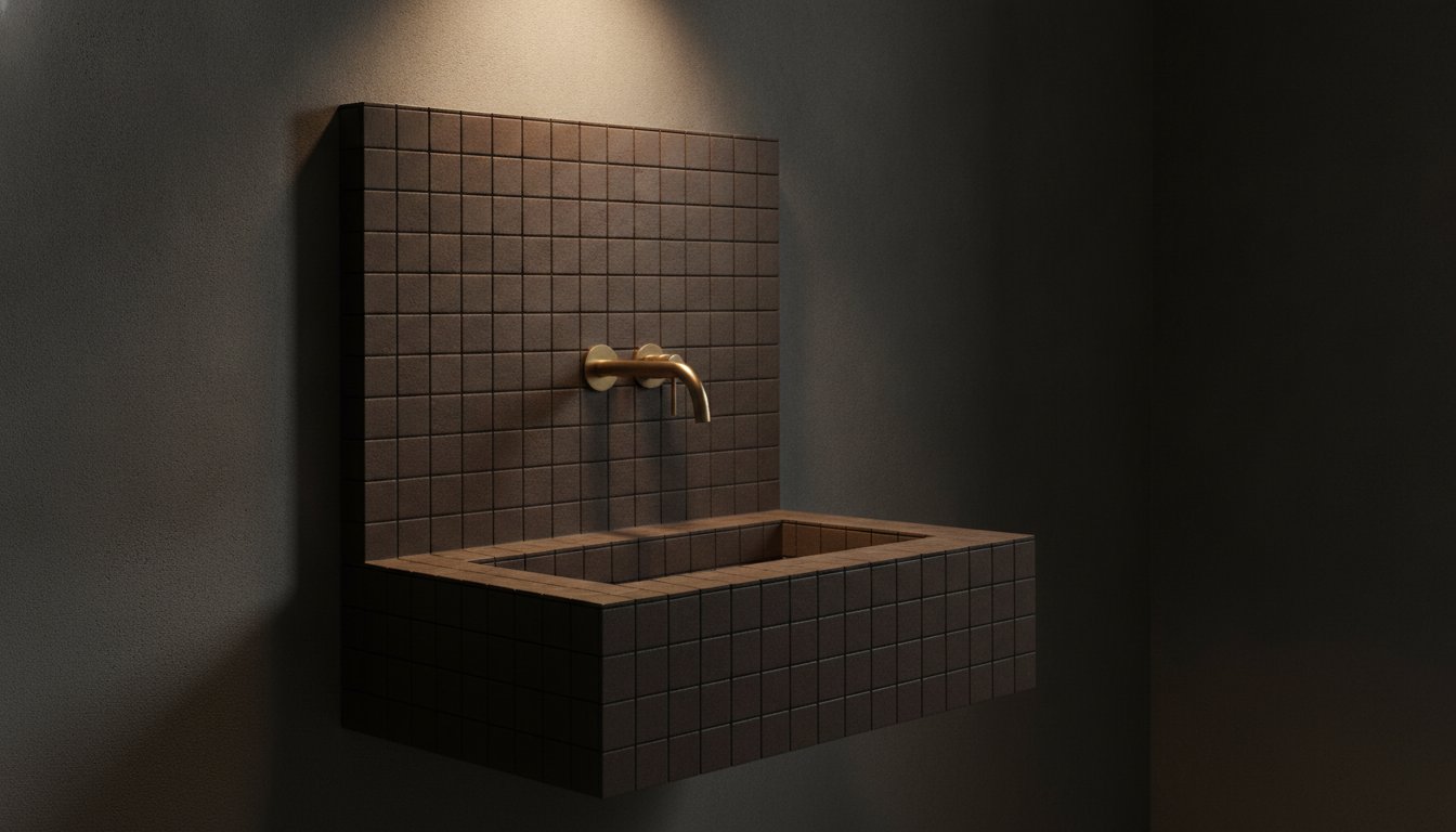 The Integrated Silhouette. Bespoke Basins with Tiled Splashbacks.