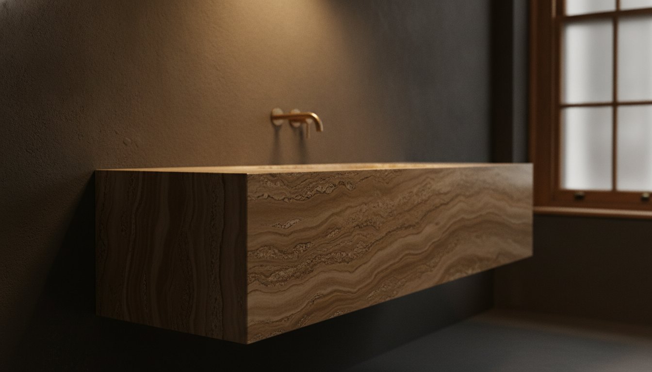 Travertine Vanity Units Bespoke. The Artisan Guide to Custom Stonework